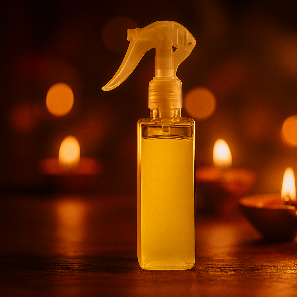 Shyam Darbar Puja Air Freshener – Alcohol-Free, Long-Lasting Sacred Mist - Krishna ji - Ganesh ji - Navratri