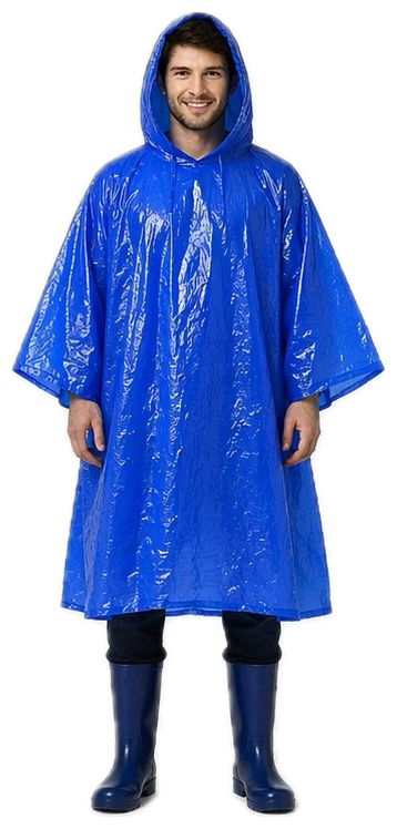 RainPouch – Waterproof Hooded Rain Poncho with Storage Pouch | Free Size | Assorted Multicolour