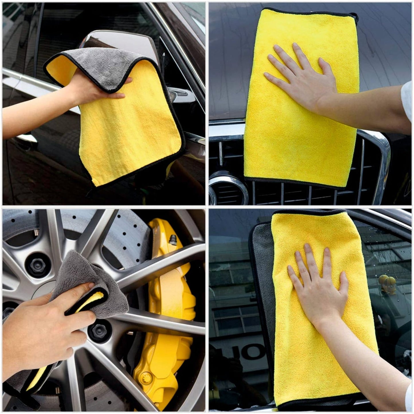 UltraSoft Microfiber Car Cleaning Cloth-Assorted Colours