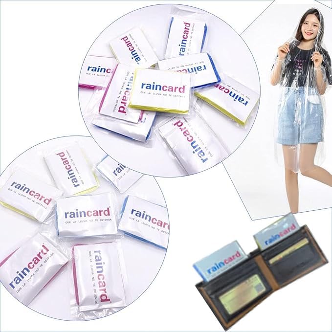 SassyRaincoat – Pocket Size Disposable Raincoat for Men & Women | Free Size | Assorted Colours