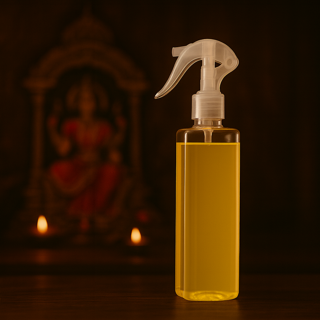 Shyam Darbar Puja Air Freshener – Alcohol-Free, Long-Lasting Sacred Mist - Krishna ji - Ganesh ji - Navratri