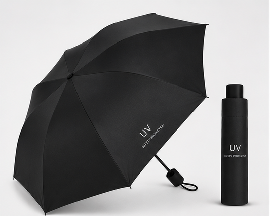 AllWeather UV Compact Umbrella – Lightweight Folding Travel Umbrella with UV Protection, Water-Repellent Canopy, Wind-Resistant Frame, and Portable Design for Everyday Use. Perfect for travel, commuting, and protection from sun and rain.