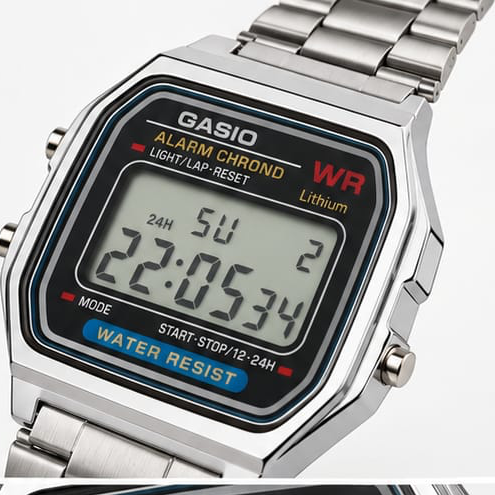 Retro Sport Digital Watch – Steel Classic (Design may vary)