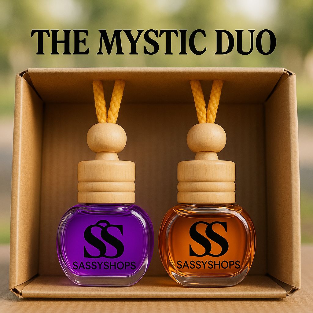 The Mystic Duo Combo (Pack of 2) | VelvetRush & JassWave | Car Perfume Reed Diffuser | Car Fragrance