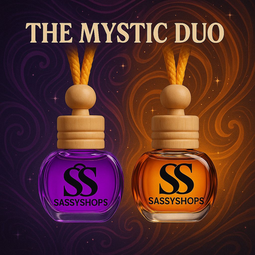 The Mystic Duo Combo (Pack of 2) | VelvetRush & JassWave | Car Perfume Reed Diffuser | Car Fragrance