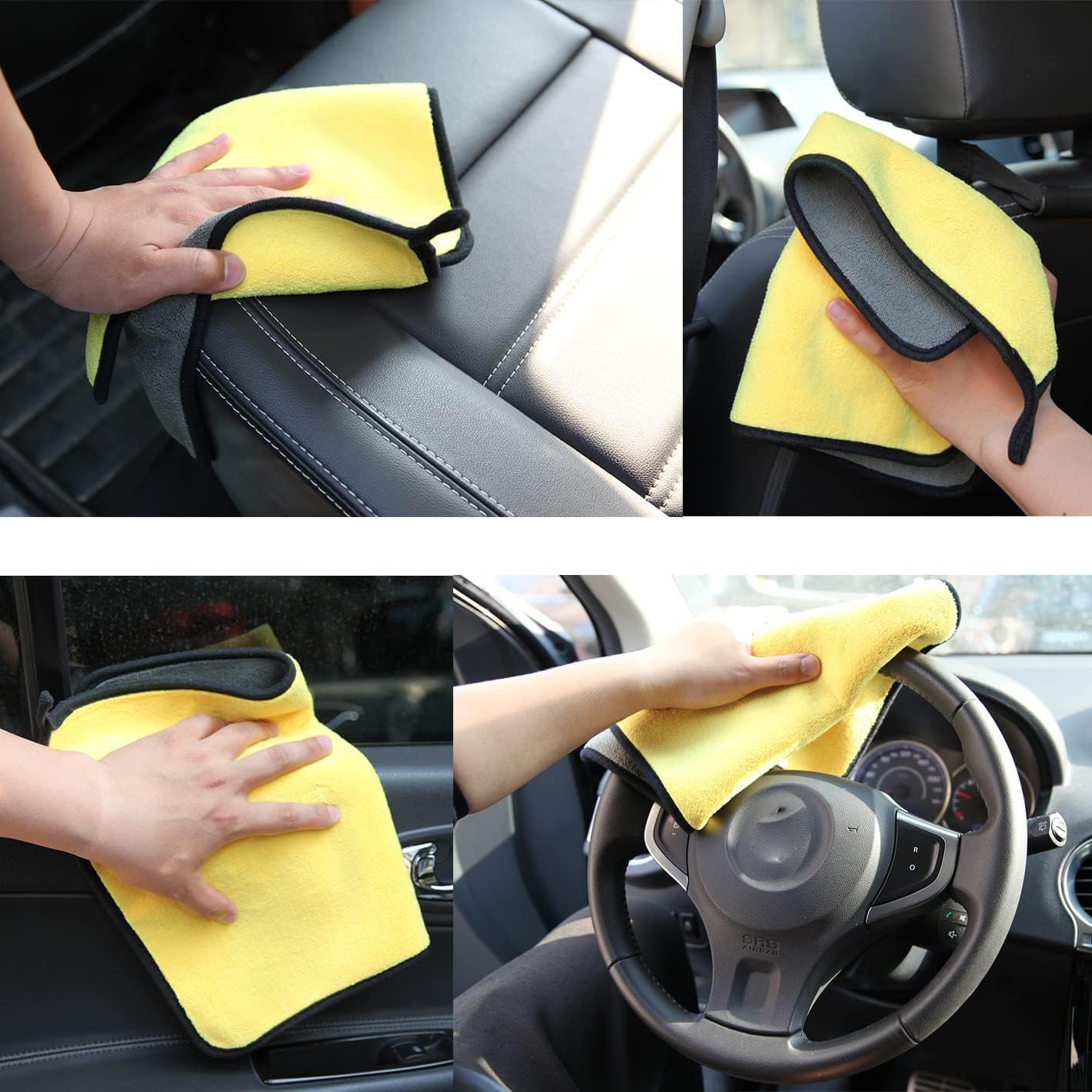 UltraSoft Microfiber Car Cleaning Cloth-Assorted Colours